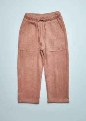 RIB KNIT TROUSERS