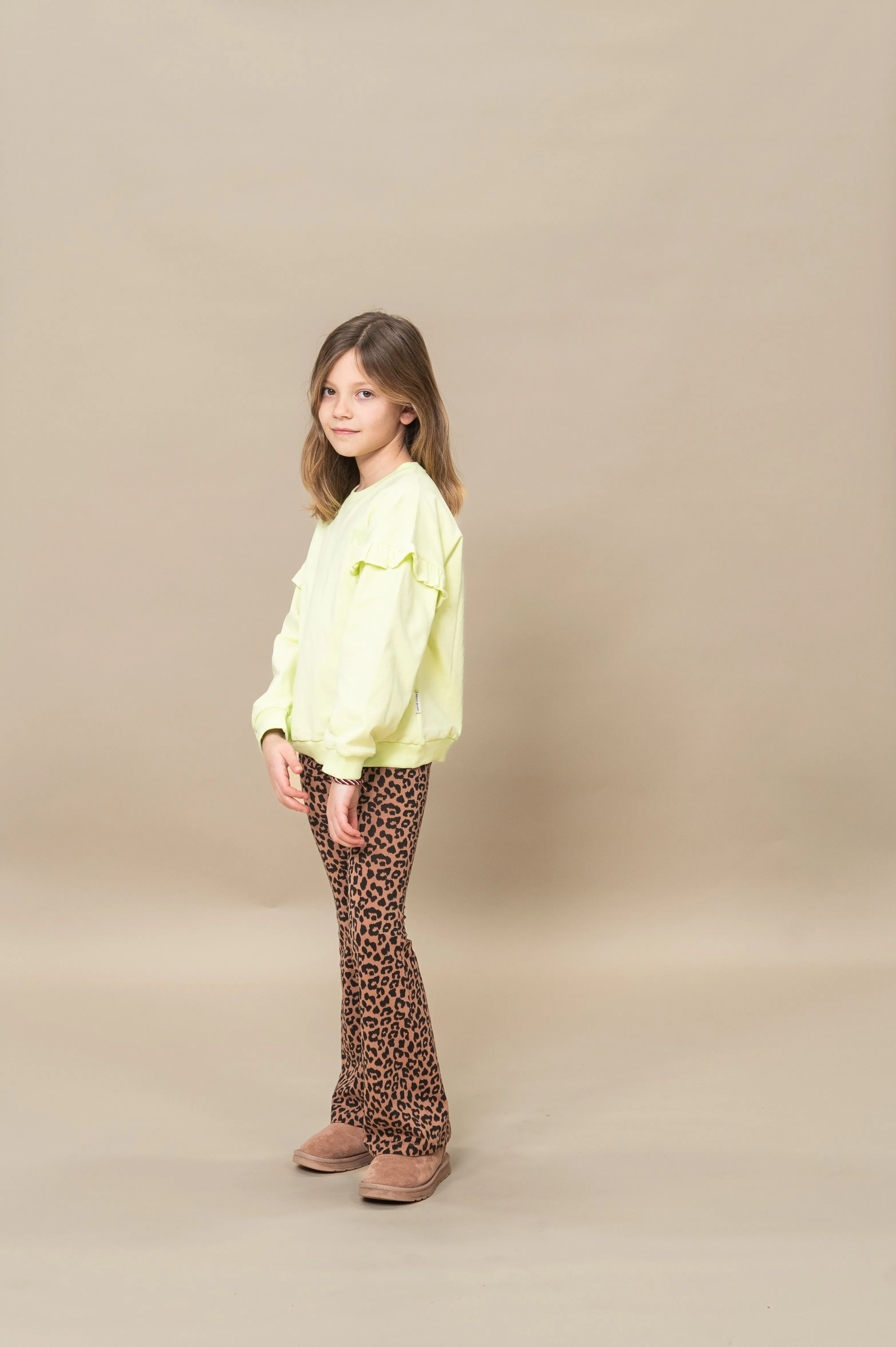 Ruffle Sweater | Shadow Lime