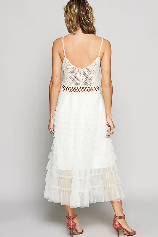 Ruffled Tulle Dress