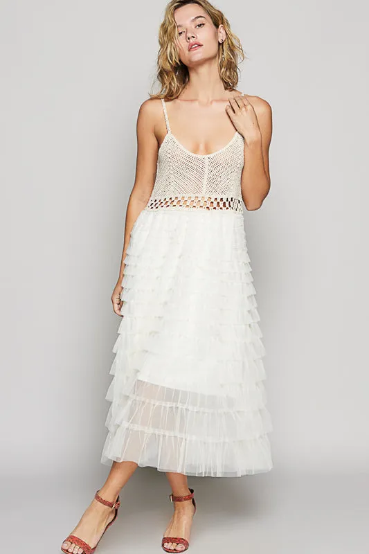 Ruffled Tulle Dress
