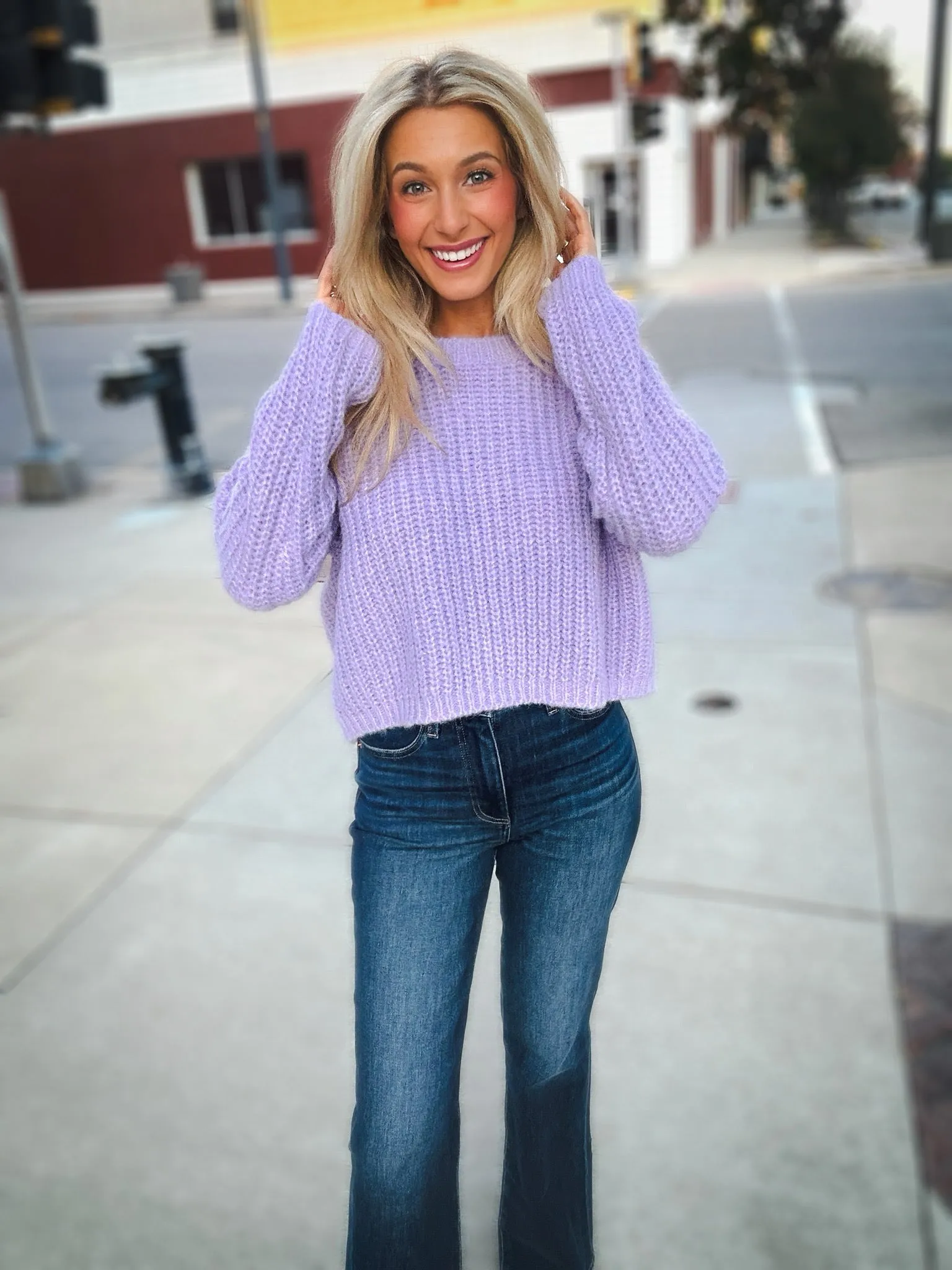 Self Contrast Darla Sweater