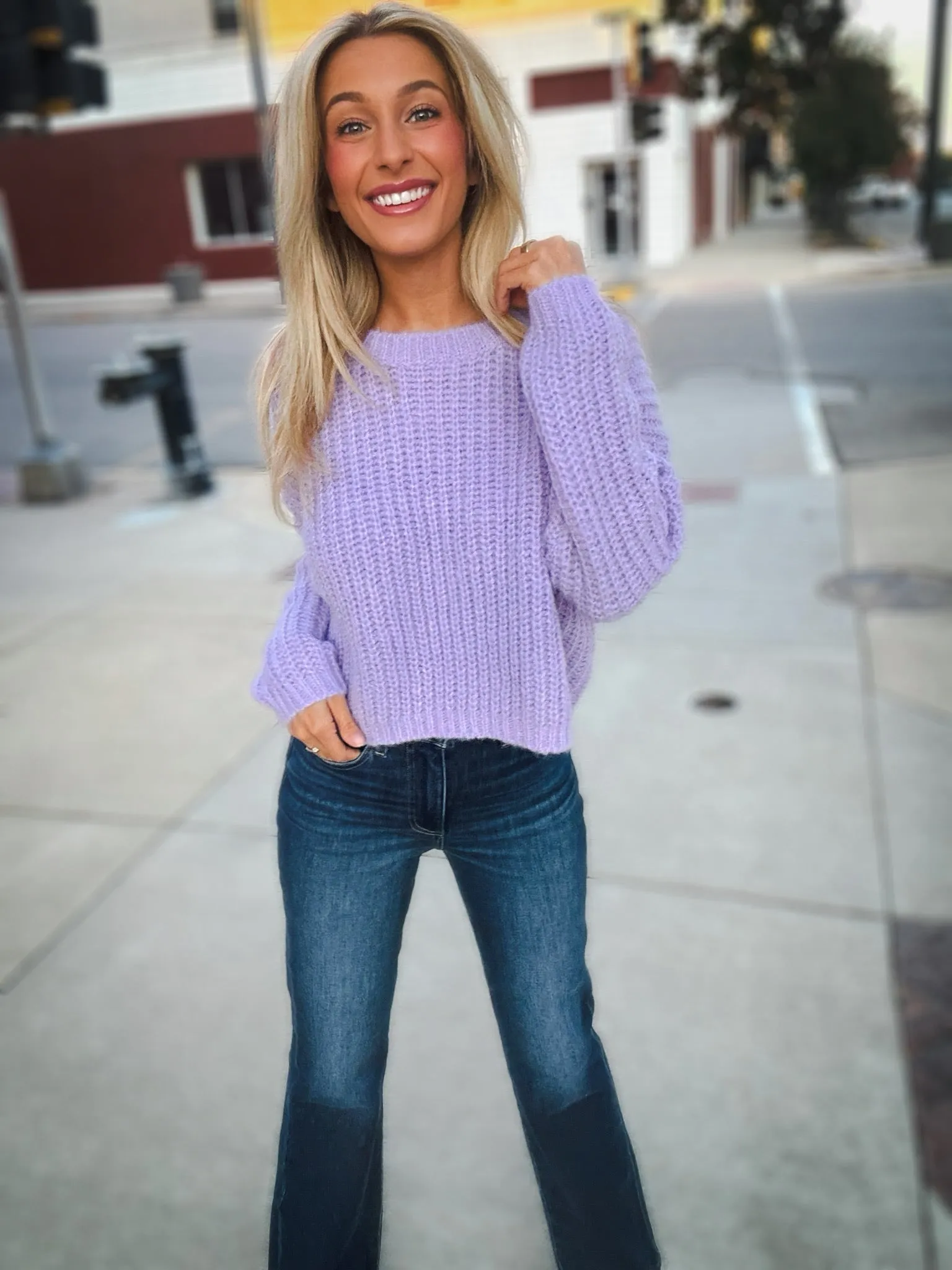 Self Contrast Darla Sweater