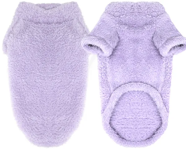 Soft Plush Dog Pullover - Lavender