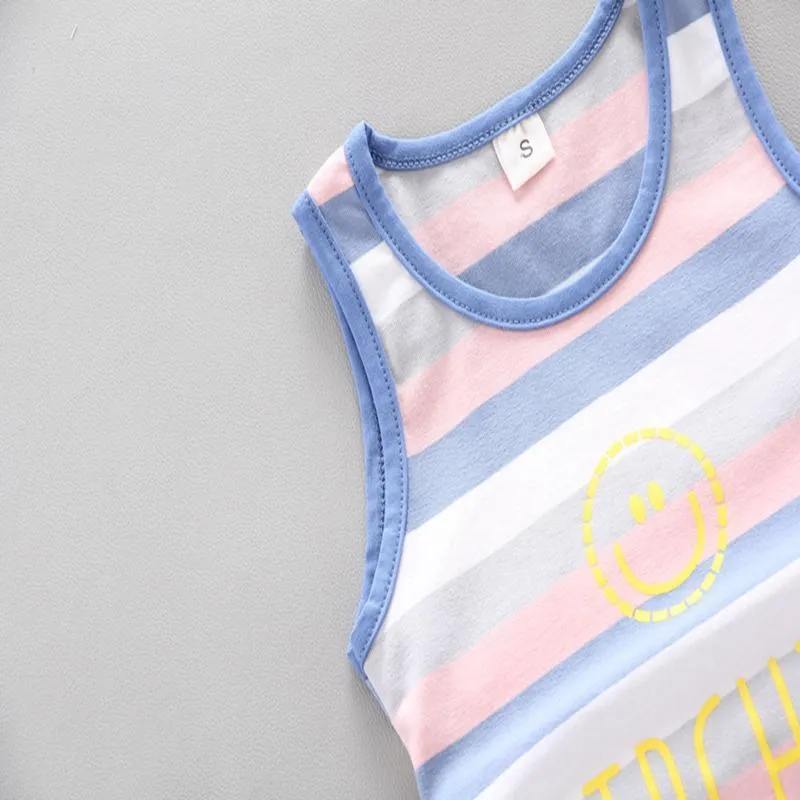 Strip Tank Top and Shorts Set