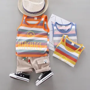 Strip Tank Top and Shorts Set