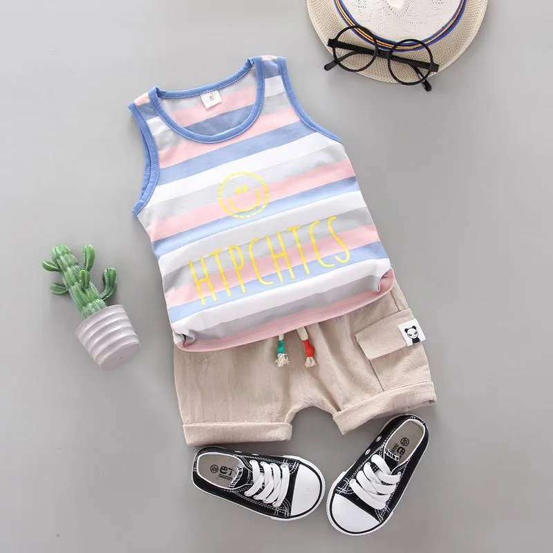 Strip Tank Top and Shorts Set