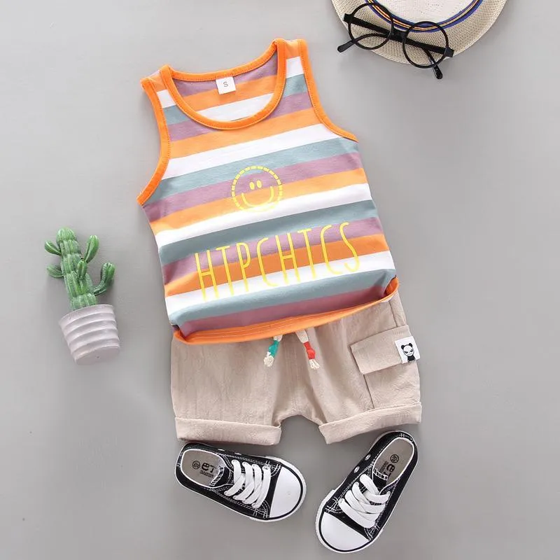 Strip Tank Top and Shorts Set