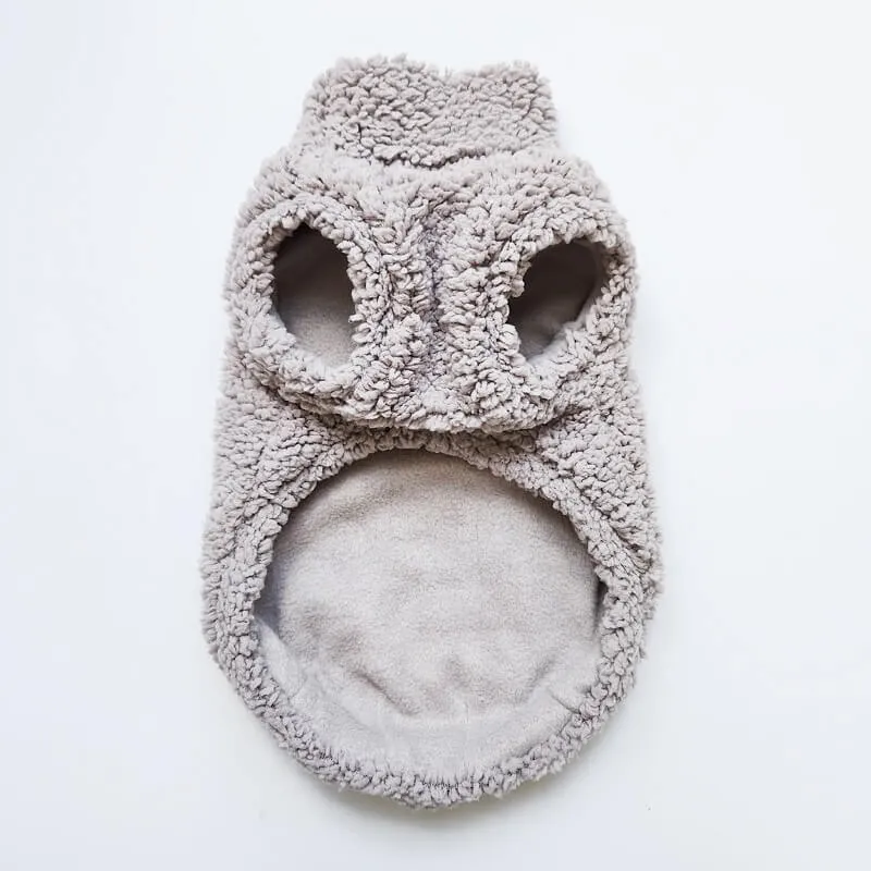 Teddy Fleece ~ Gray for Days ~ dog jersey