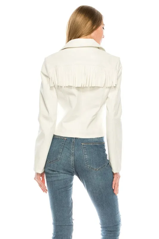 Tenley Faux leather jacket
