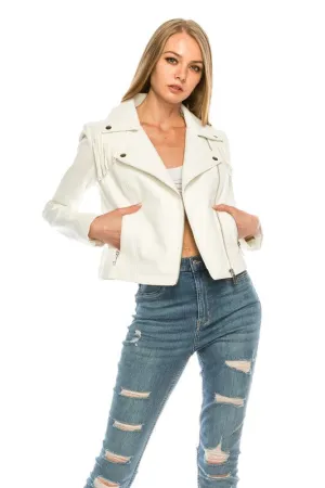 Tenley Faux leather jacket