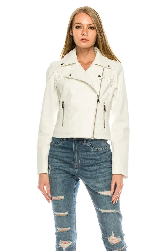 Tenley Faux leather jacket