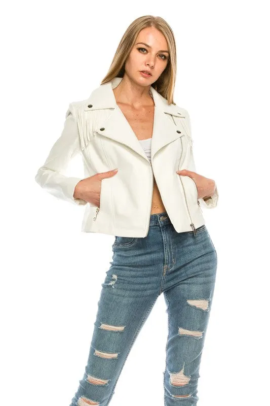 Tenley Faux leather jacket