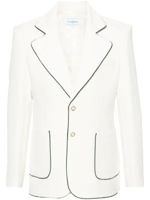 Tennis single-breasted blazer