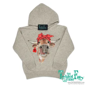 Terrible Two's - Toddler Girls Hoodie - Oatmeal