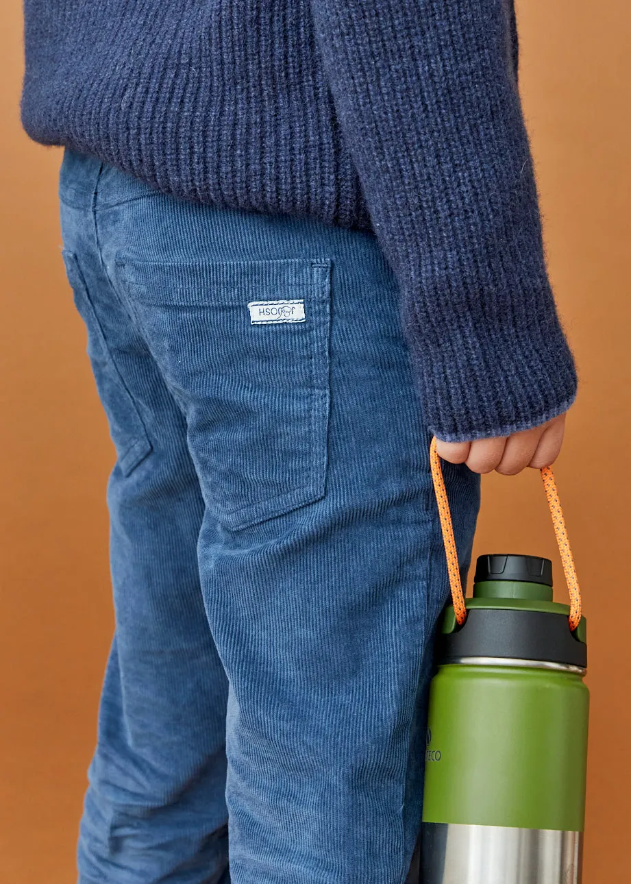 The Blue Denim Corduroy Trousers