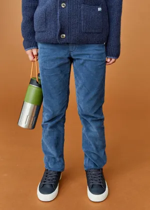 The Blue Denim Corduroy Trousers