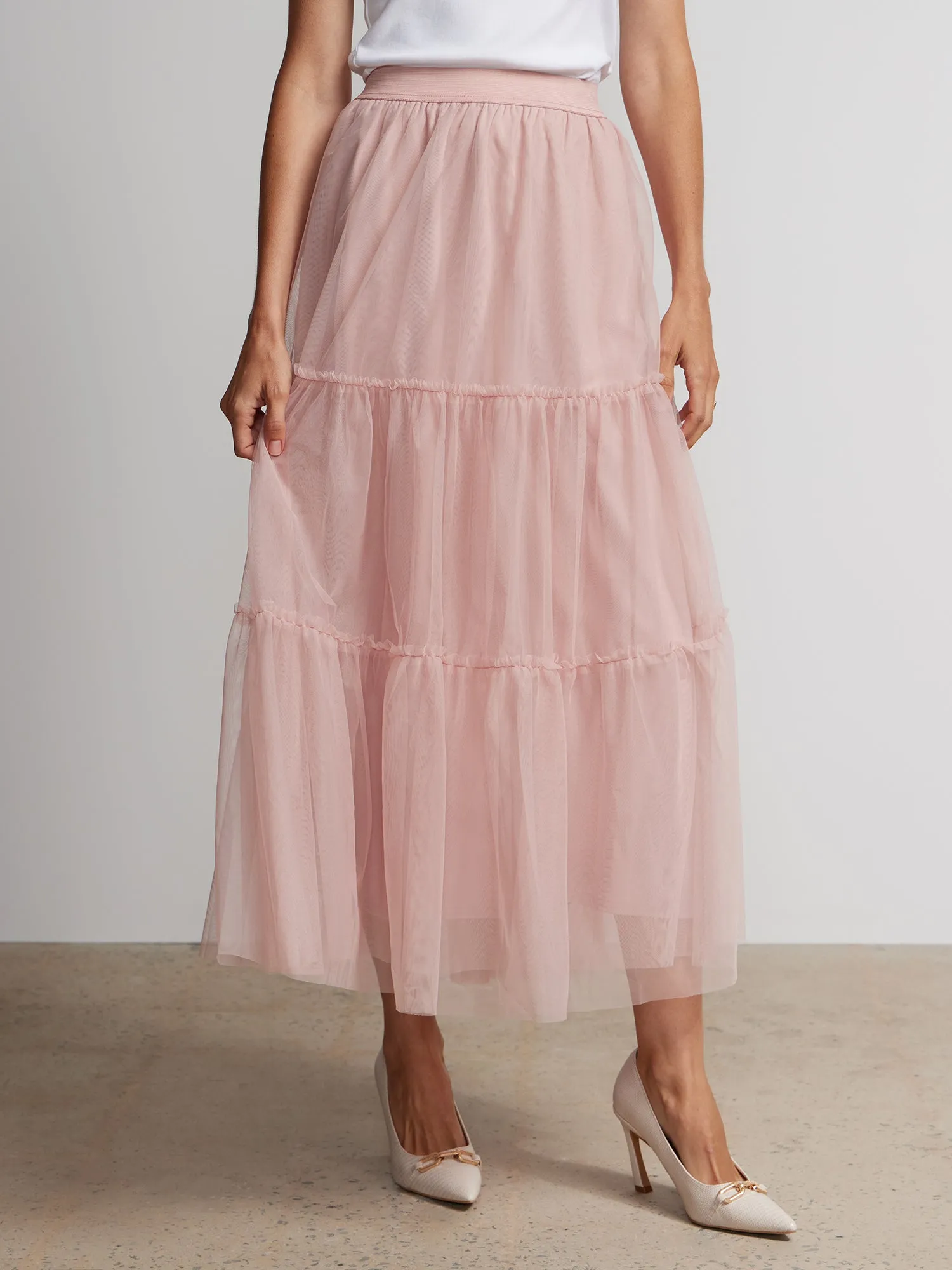 Tiered Tulle Skirt