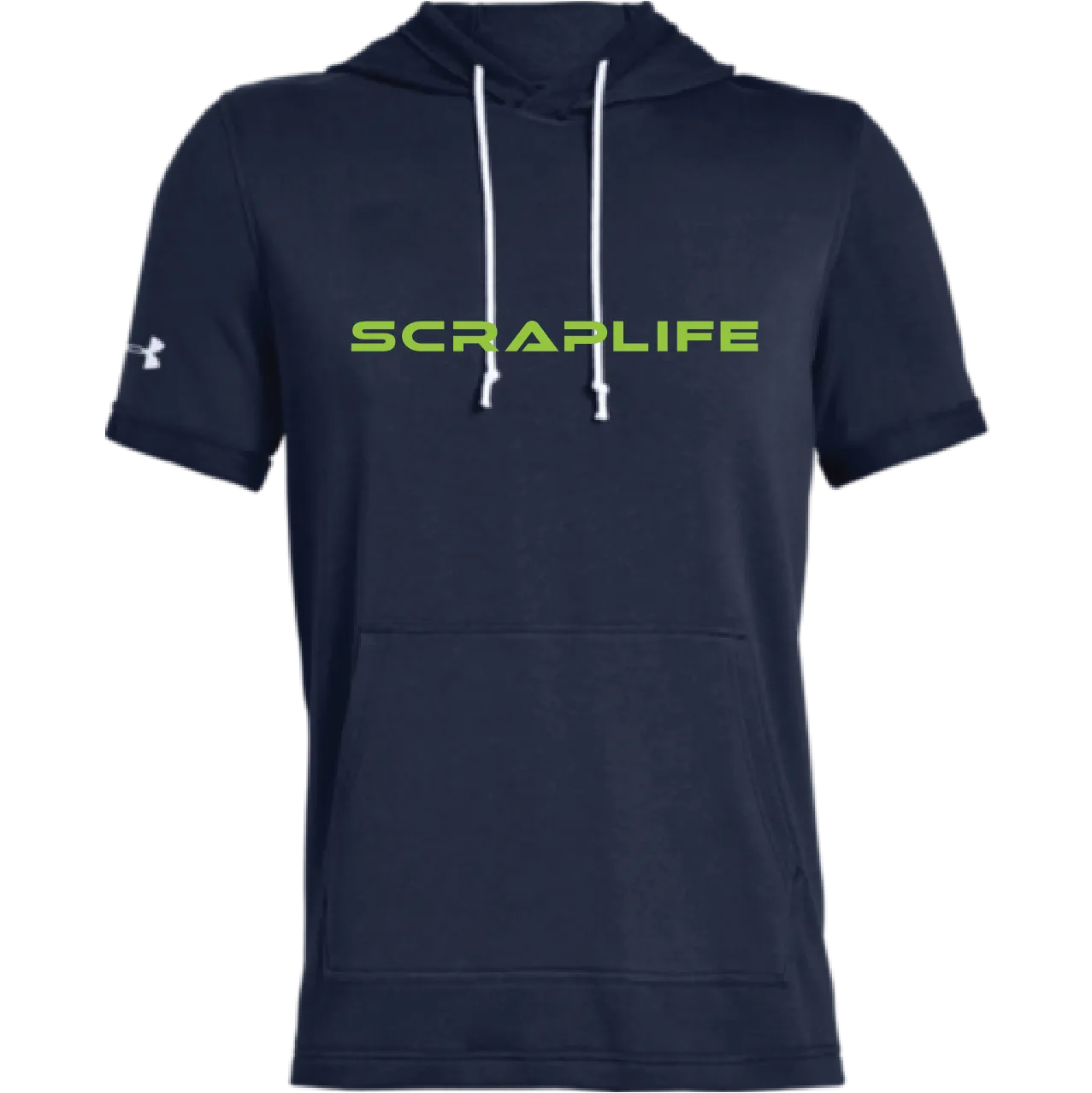 Under Armour x Scraplife Men's Sportstyle Stadium Short Sleeve Hoodie Navy