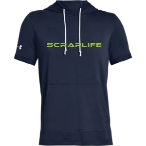 Under Armour x Scraplife Men's Sportstyle Stadium Short Sleeve Hoodie Navy