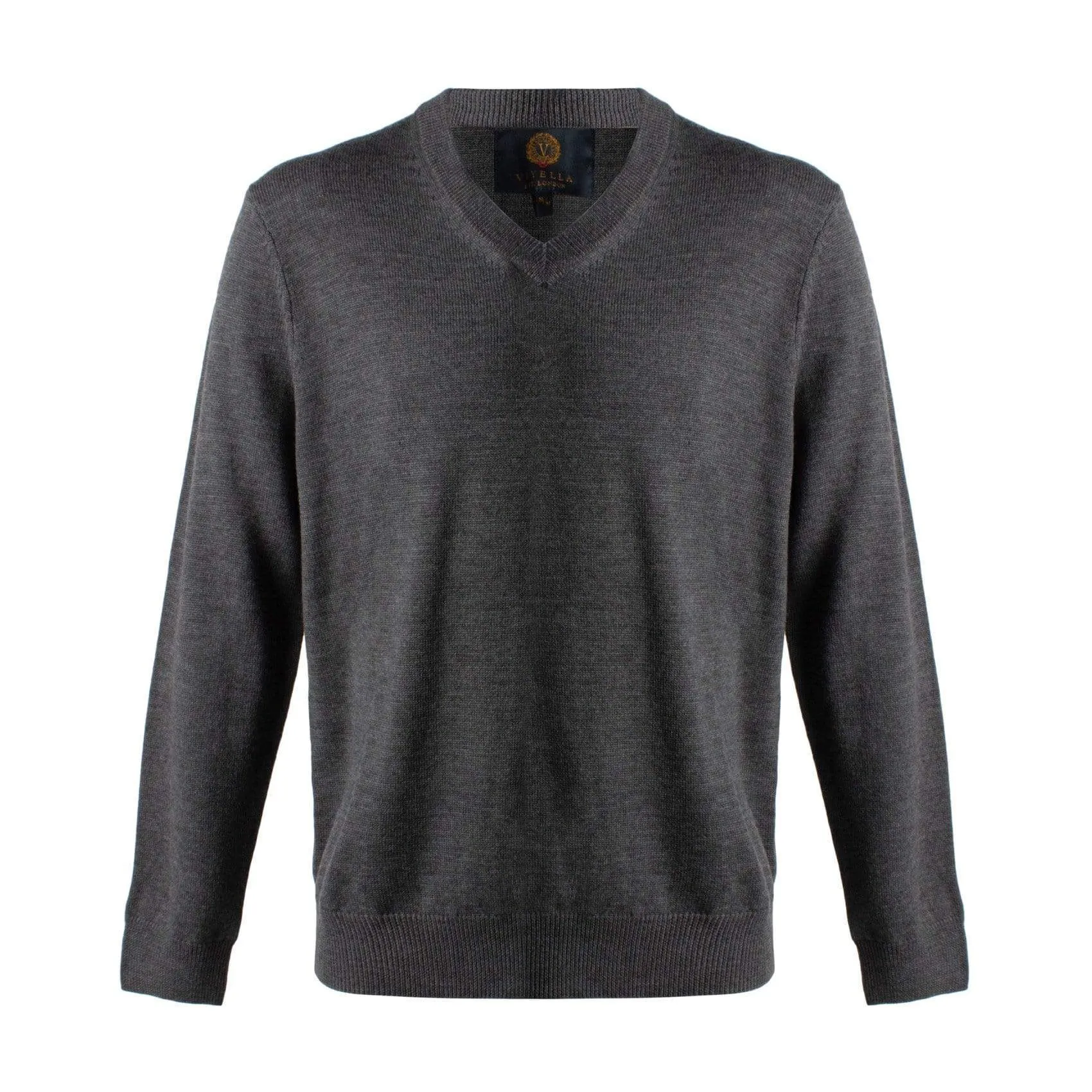 Upgrade Your Style with Mens V-Neck Extra Fine Merino Sweaters - Available in 5 Trendy Colors