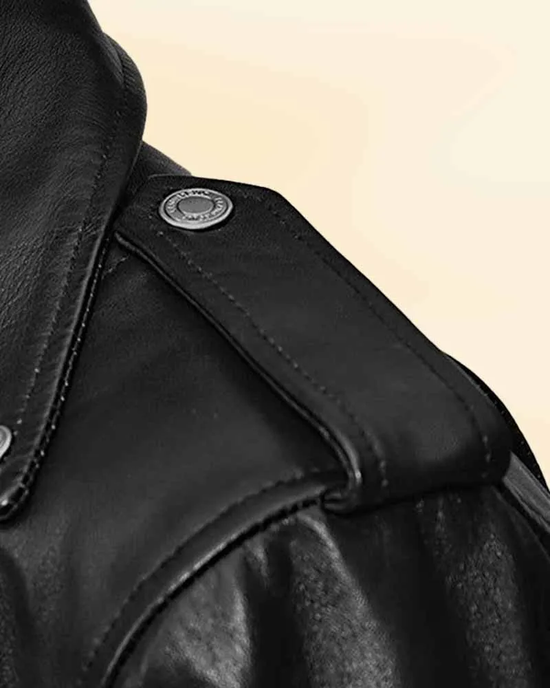 Women Black Stylish Biker Leather Jacket