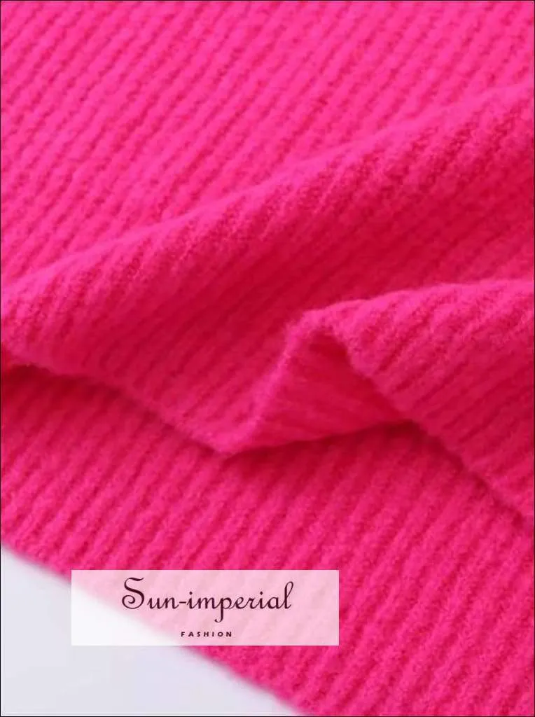 Women Purple Oversized Turtleneck Loose Pullovers Jumper Soft Warm Sweater