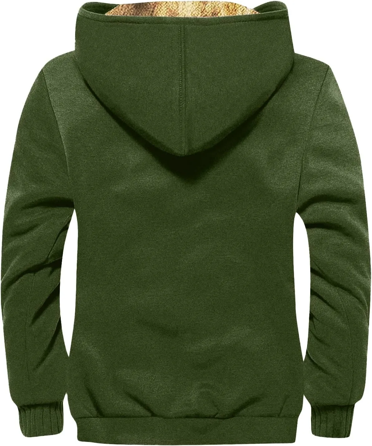 XIAXOGOOL Jackets For Men Hoodie Big And Tall Winter Sherpa Lined Jacket Mens Heavyweight Fleece Warm Trucker Hoodies Coat